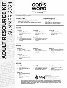Adult Resource Kit  (Digital) Summer 2024 - Pentecostal Publishing House
